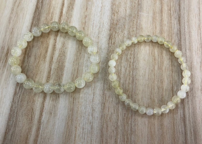 Pulsera Cuarzo Limón bola